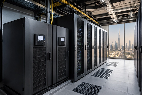 Socomec UPS Dubai installation at a commercial data center by DCPS Middle East